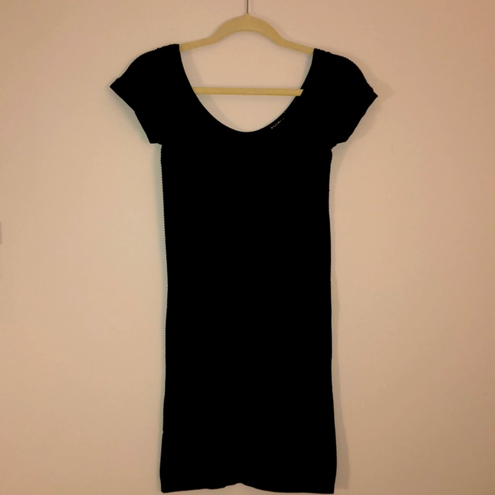 Bebe Short Black Stretch Dress | Small